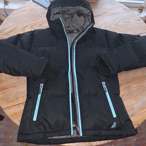 MAMMUT 650 Plus gorgeous black down jacket/toasty/barely worn/WARM! WM